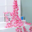 GobekUsa Artificial Sakura Flowers Vine: Wedding Garden Rose Arch Decoration