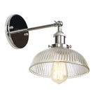 GobekUsa Clear Glass LED Wall Sconce | Industrial Rural Stair Light Fixtures