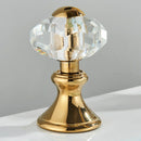 GobekUsa Golden Swan Crystal Dual Handle Basin Tap