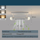 GobekUsa Bladeless Ceiling Fan with Remote Control LED Light Fixture for Home Décor