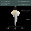 GobekUsa Gold Tassel LED Chandelier for High Ceilings - Elegant Home Decor Lighting