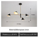 GobekUsa Cone Shade Chandelier: Minimalist Nordic Design for Living and Dining Rooms