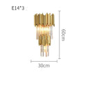 GobekUsa Golden Crystal Ceiling Light for Modern Living Room and Dining Room