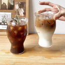 GobekUsa Heat-resistant Glass Cafe Coffee Cup for Iced Latte Americano Juice Drink