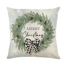 GobekUsa Christmas Snow Elk Pillow Cover for Festive Home Decor