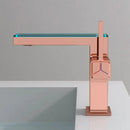 GobekUsa Gun Grey Digital Display Basin Faucet: Modern Black Bathroom Sink Tap with Temperature Display