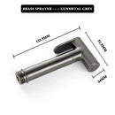 GobekUsa Brass Dual Purpose Bidet Faucet Set for Bathroom Sprayer and Shower