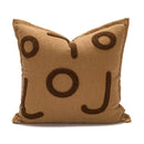 GobekUsa Cartoon Tiger Embroidered Cotton Pillow Cover for Bedroom