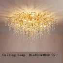 GobekUsa Copper Branch Water Crystal Chandelier for Luxury Living Room and Salon