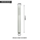 GobekUsa Brass Handheld Shower Head in Brushed Golden Finish