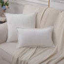 GobekUsa Lace Pompom Cotton Cushion Cover, 50x50cm, White Balls, Soft Seat Cover, Home Decor