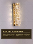 GobekUsa Crystal Wall Lamp: Elegant Living Room TV Background Bedroom Bedside Light