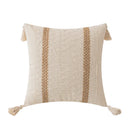 GobekUsa Boho Geometric Tassel Cushion Cover Cotton Linen Crochet Pillowcase