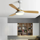 GobekUsa 42/52 Inch White Black 3 Blade Copper Motor Ceiling Fan Light Remote