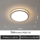 GobekUsa Crystal LED Ceiling Lamp: Luxury Golden Glossy Lighting Fixture for Living Room