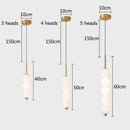 GobekUsa LED White Pearl Glass Pendant Lights for Kitchen Bar Decor - Bubble Hanging Lamp