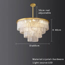 GobekUsa Elegant Crystal Glass Chandelier for Luxury Home Decor