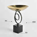 GobekUsa Gold Metal Fruit Bowl Tray for Modern Luxury Home Decor