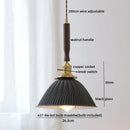 GobekUsa LED Walnut Copper Pendant Light with Knob Switch - Modern Style Lighting Fixtures