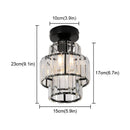 GobekUsa Crystal LED Ceiling Light Chandelier for Bedroom Living Room Dining Room