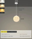 GobekUsa LED Moon Planet Ceiling Chandelier for Home Decor