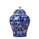GobekUsa Blue & White Porcelain Tea Pot Sealed Storage Container