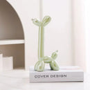 GobekUsa Abstract Ceramic Balloon Dog Sculpture for Home Office Décor