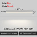 GobekUsa LED Linear Ceiling Lamp for Living Room, Dining Room, Bedroom - Minimalist Design