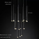 GobekUsa Crystal Water Drop Ceiling Chandelier for Classic Living Room Decor