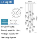 GobekUsa Gold Crystal Staircase Chandelier: Luxury Indoor Lighting for Dining Room & Hallway