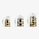 GobekUsa Golden Ceramic General's Jar for Home Decor & Storage
