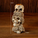 GobekUsa Bone Skeleton Candlestick Holder Halloween Home Decoration