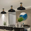 GobekUsa Industrial Flush Mount Light for Home Decor in Bedroom, Kitchen, Living Room