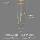 GobekUsa Gold-Plated LED Chandelier for Luxury Living Room and Restaurant