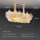 GobekUsa Crystal Chandelier Shell Lamp: Luxury Nordic Design for Living Room, Bedroom, Hall
