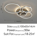 GobekUsa Aluminum Circle LED Chandelier Ceiling Light for Bedroom Living Room Kitchen