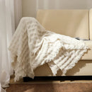 GobekUsa Knitted Waffle Blanket Throw - Multi-Season Sofa Cover, Bedspread, and Nap Bed End Towel