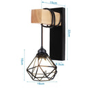GobekUsa LED Iron Cage Wall Light for Home Bedroom Kitchen Decor