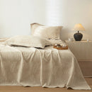 GobekUsa Cotton & Linen Bed Sheet Set: Luxury, Skin-Friendly, All Seasons, Queen & King Sizes