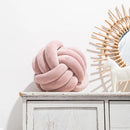 GobekUsa Handmade Knotted Ball Round Plush Pillow for Home Decoration