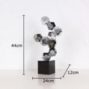 GobekUsa Geometric Crystal Ball Desk Ornament: Abstract Crafts Crystal Artwork for Aesthetic Room Decor