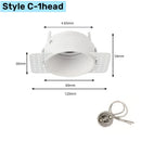 GobekUsa Double Head Square LED Downlight Mounting Frame for GU10/MR16 Spotlights