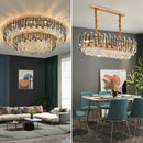 GobekUsa Gold Crystal Chandelier for Living Room Luxury Lighting Fixture