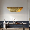 GobekUsa Brass Lotus Leaf Chandelier Pendant for Living Dining Room