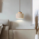 Modern Travertine Stone Pendant Light In Beige
