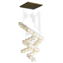 GobekUsa Jade Design Chinese Chandelier for Duplex Villa Restaurant and Living Room