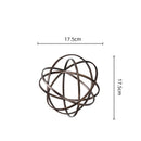 GobekUsa Geometric Sphere Pendant Metal Figurine Home Decor Accessory
