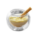 GobekUsa Glass Cup Set for Tea Juice Milk Ice Cream Pudding - Heat Resistant High Borosilicate Drinkware