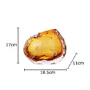 GobekUsa Amber Glass Vase: Table Decor, Flower Arrangement, Hydroponic Plant Pot