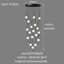 GobekUsa Creative LED Chandeliers: Luxurious Design for Living Rooms, Large Lighting Fixtures for Staircases